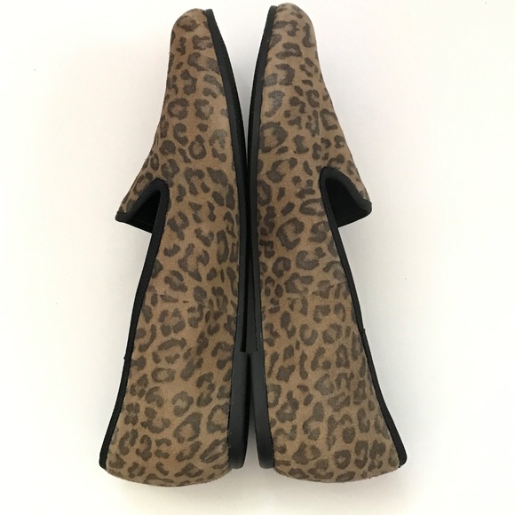 MUNRO Jerrie Leopard Loafer Suede Comfort Flats Black Tan Women’s Size 13 - Picture 9 of 16
